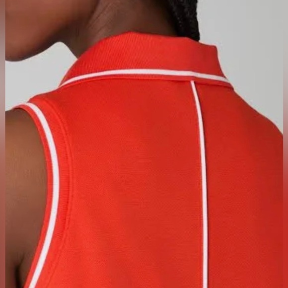 Spanx AirEssentials Pique Polo Dress In Poppy - Picture 3 of 7